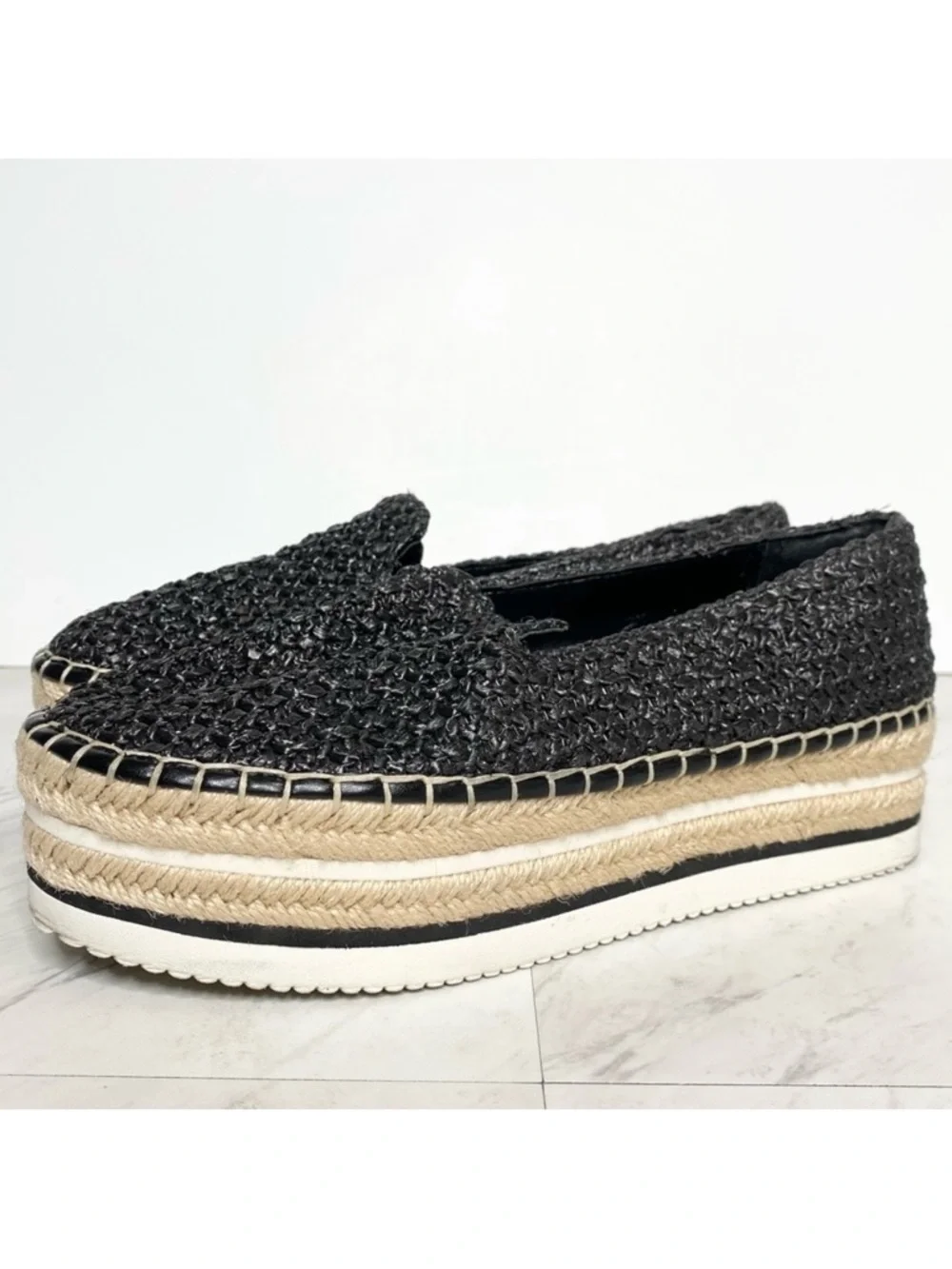 Vince Camuto Kameisha Espadrille Platform Slip On Shoe 9M